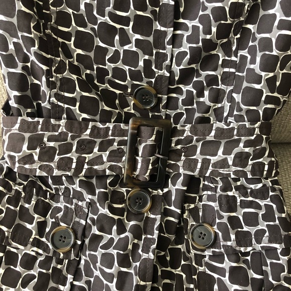 Vintage Steve Madden Giraffe Print Trench Coat - Picture 7 of 8